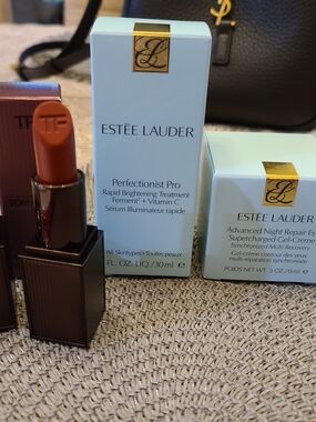 Estee Lauder Perfectionis Pro, Adv Night Eye Cream & Tom Ford Lipstick Bundle